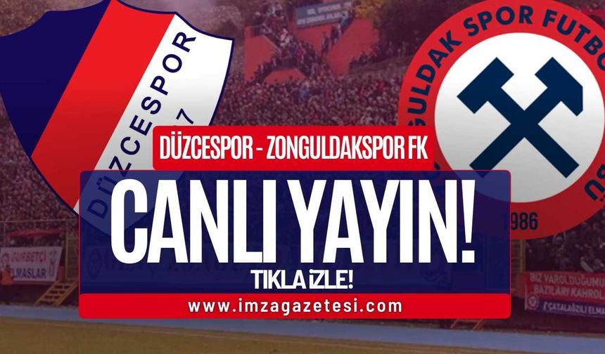 Düzcespor Zonguldakspor Maçı Canlı Yayın