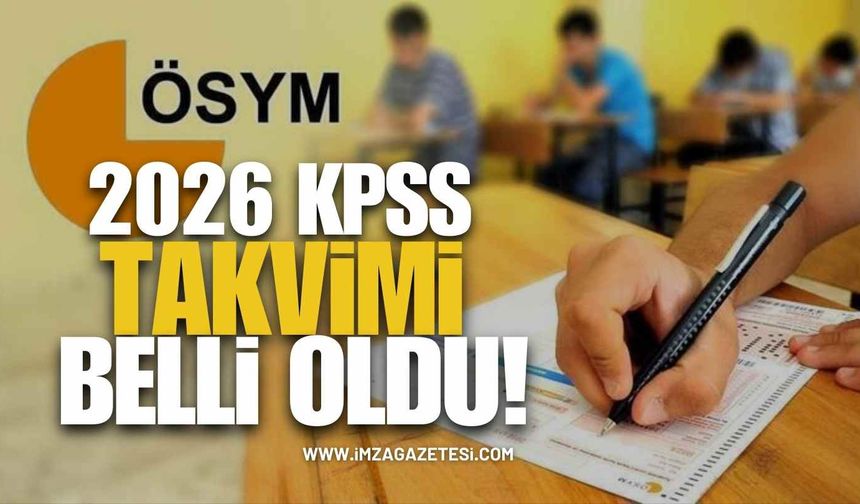 ÖSYM 2026 KPSS Takvimi Belli Oldu!