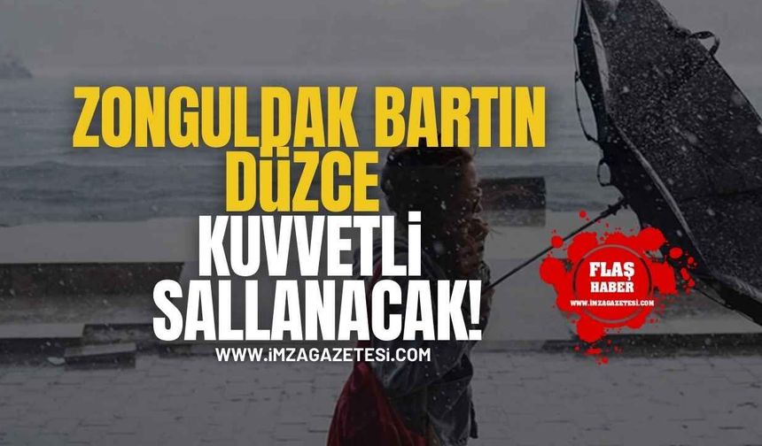 Zonguldak, Bartın ve Düzce İçin Kuvvetli Sallantı Uyarısı!