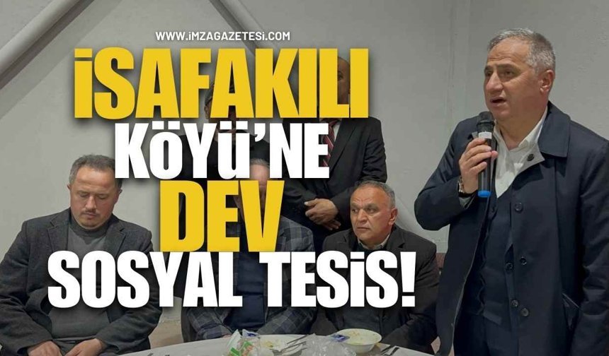 İsafakılı Köyü’ne Dev Sosyal Tesis! Yüzlerce Kişi Açılışta İftarda Buluştu