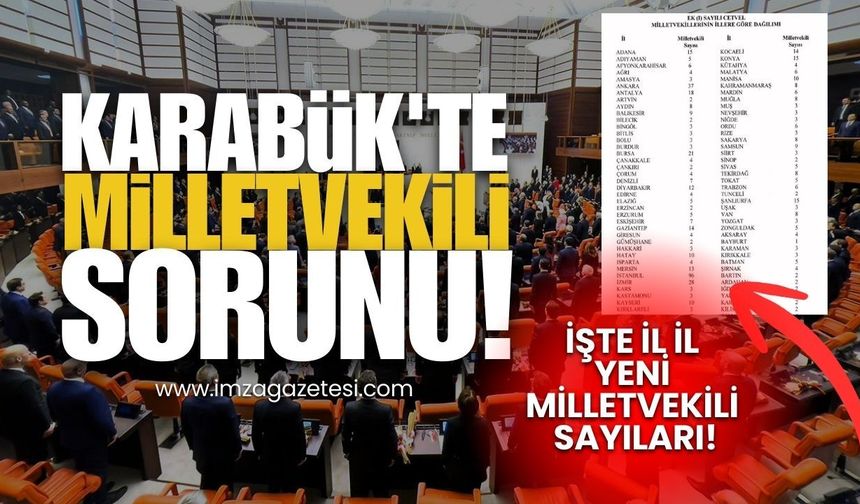 Karabük'te Milletvekili Sorunu! İşte İl İl Yeni Milletvekili Sayıları