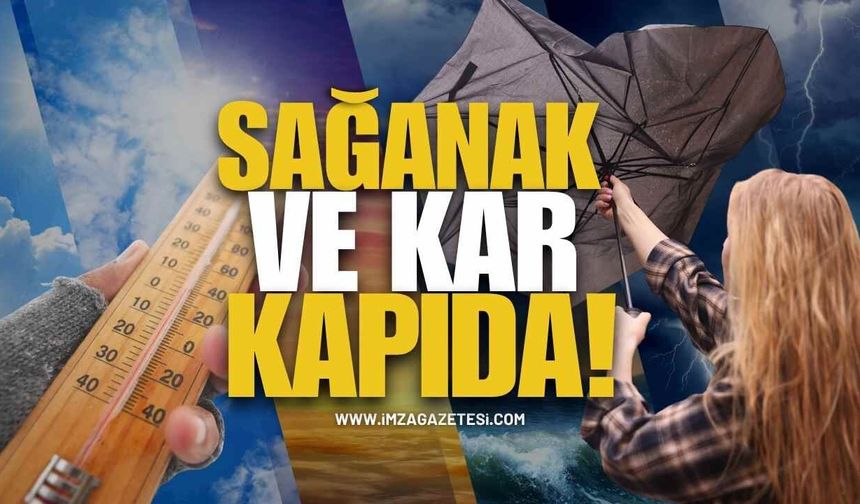 Sağanak ve Kar Kapıda! Meteoroloji'den "Turuncu" Uyarı!