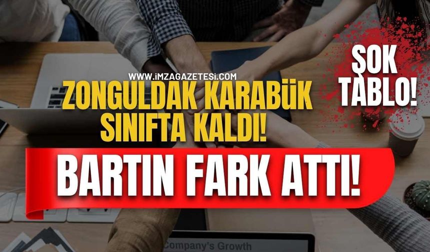 Batı Karadeniz’de Şok Tablo! Zonguldak ve Karabük Sınıfta Kaldı, Bartın Fark Attı!