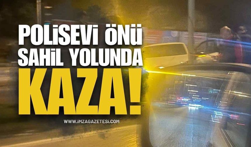 Zonguldak Kozlu Sahili Polisevi Önünde Kaza