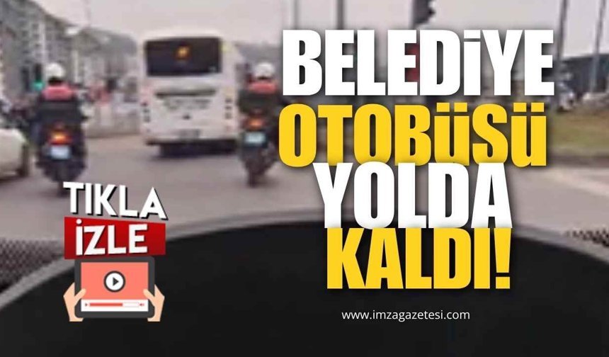 Belediye Aracı Yolda Kaldı!