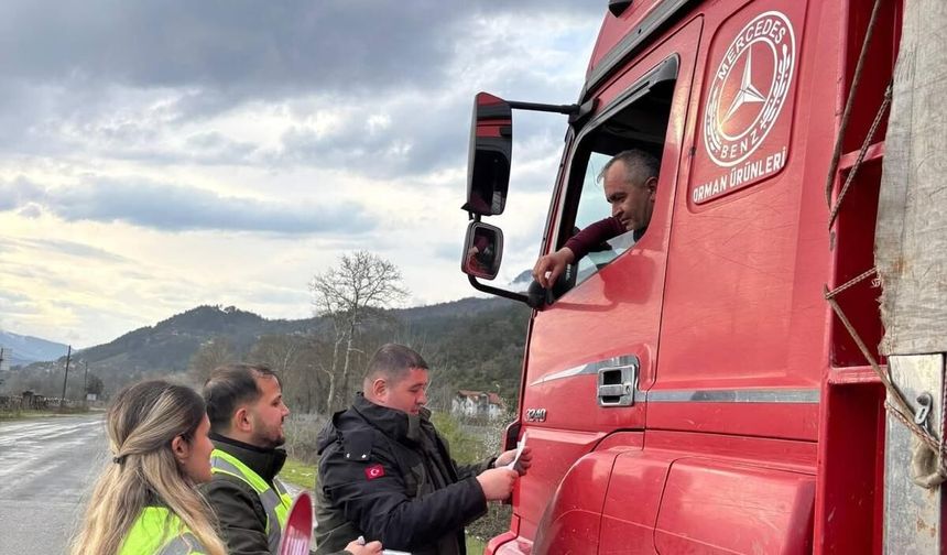 Ormancılardan Kanun Dışı Operasyonel Yol Kontrolleri!