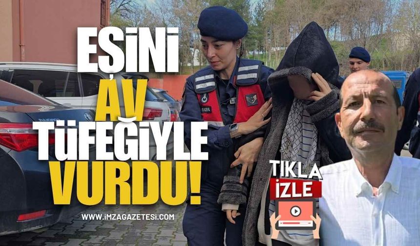 Tartıştığı Eşini Av Tüfeğiyle Vurdu!