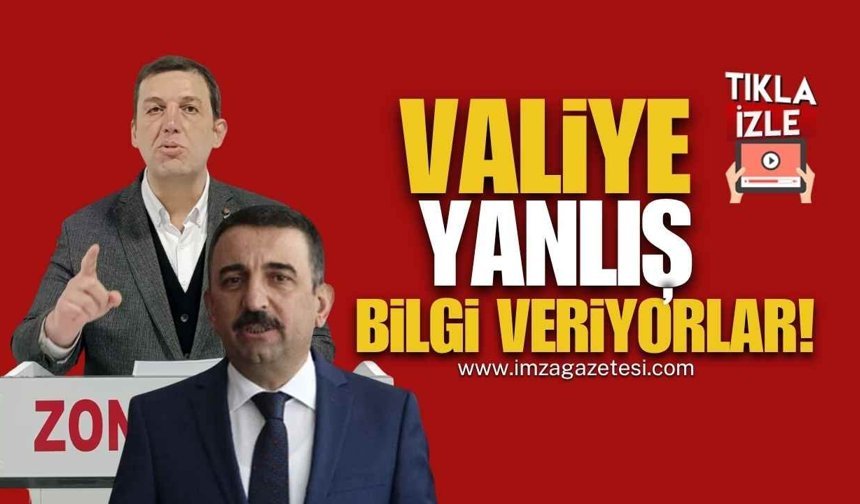 Zafer Partisi Zonguldak İl Başkanı Oğuzhan Turhan: "Valiye Yanlış Bilgi Veriyorlar!"