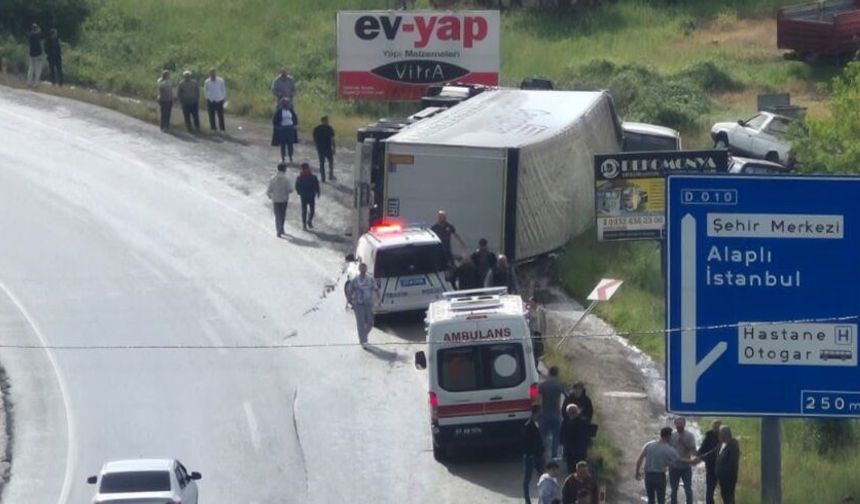 Ereğli-Zonguldak Arasında Korkutan Kaza!