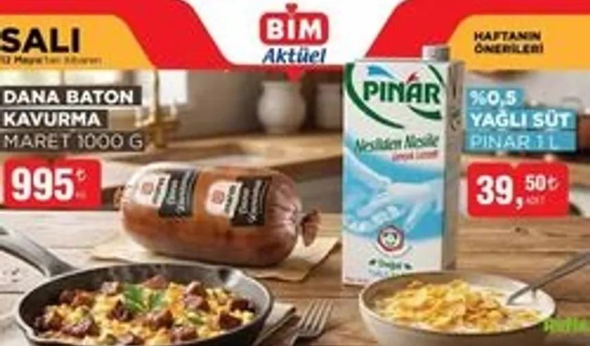 BİM 12 Mayıs 2026 Aktüel Kataloğu Salı Fırsatları Raflarda