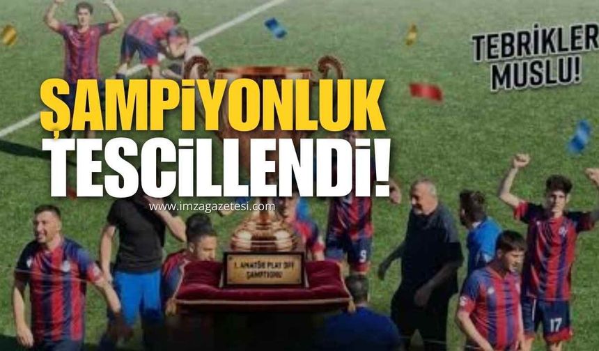 Muslu Belediyespor’a Hükmen Mağlubiyet Kararı! Şampiyonluk Tescillendi