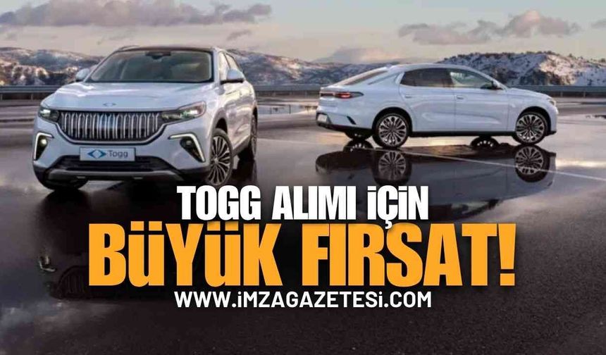 Sadece 569 Bin TL Peşinatla Togg Fırsatı: 1 Milyon TL Sıfır Faiz Kampanyasında Son Günler!