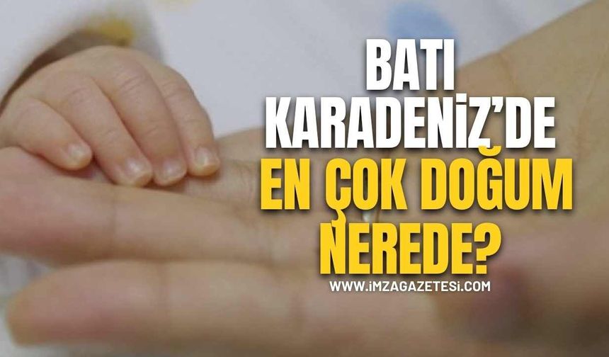 Batı Karadeniz’de En Çok Doğum Nerede? Zonguldak,Bartın ve Karabük'te Hangi İl Önde?