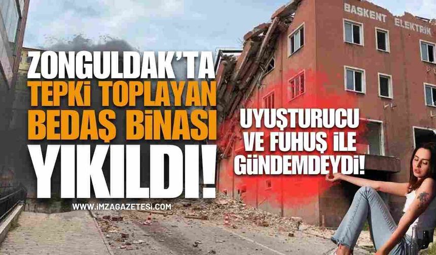 Zonguldak Acılık’ta Suç Yuvasına Dönen Metruk Bina Yıkıldı!