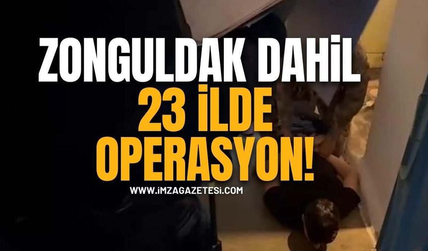 Diyarbakır Merkezli Zonguldak dahil 23 İlde Operasyon!