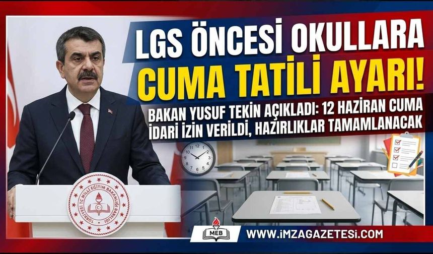 Cuma Günün Okullar Tatil!