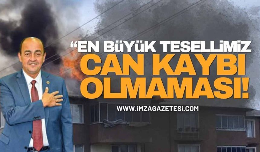 Eski Başkanın Apartmanında Çatı Yangını: "En Büyük Tesellimiz Can Kaybı Olmaması"