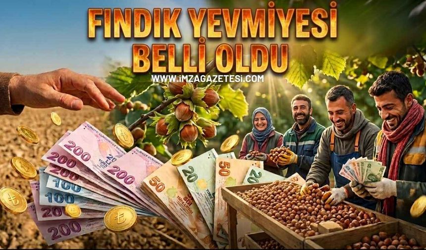 Fındık Yevmiyesi Belli Oldu!