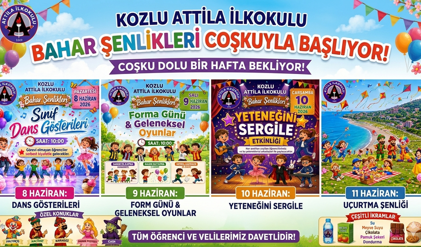 Kozlu Attila İlkokulu’nda Bahar Şenlikleri Başlıyor!