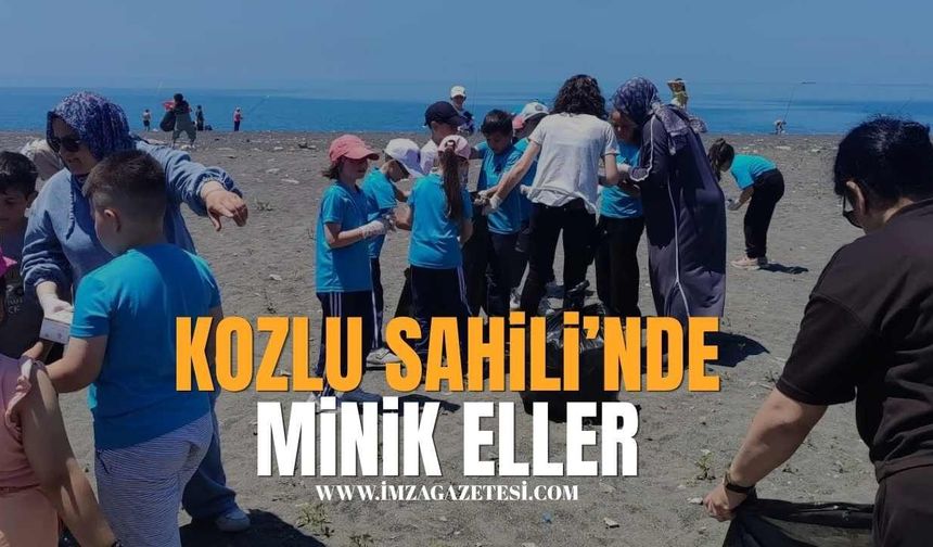 Kozlu Sahili'nde minik eller!