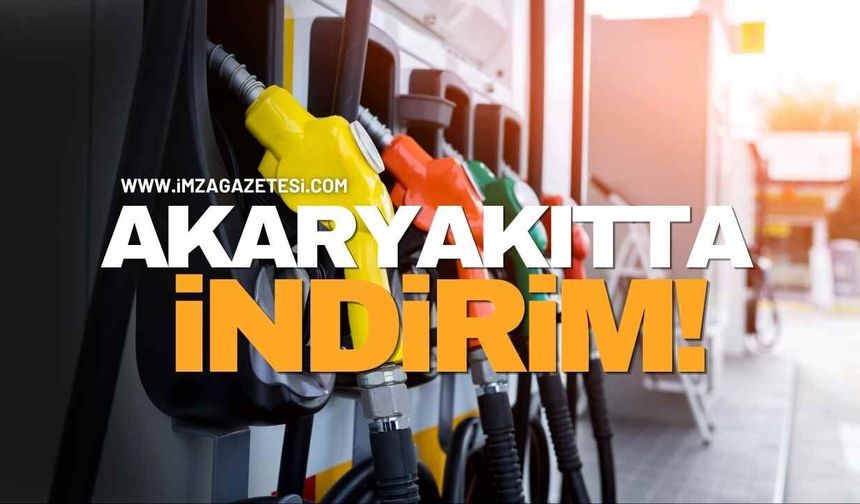 Akaryakıtta İndirim!