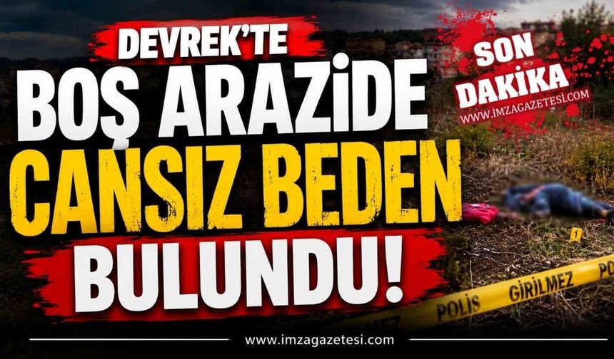 Devrek'te Boş Arazide Cansız Beden Bulundu!
