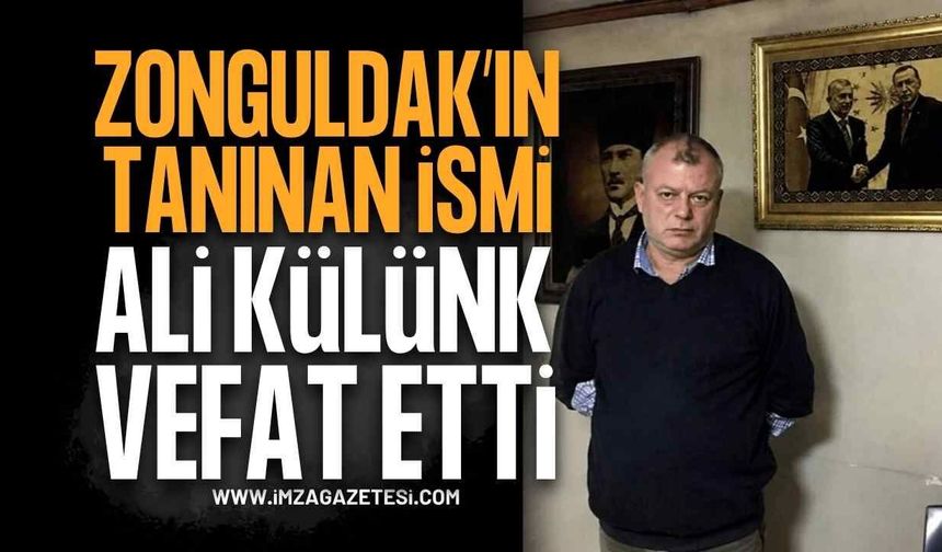 Zonguldak'ın Acı Kaybı: Ali Külünk Hayatını Kaybetti!