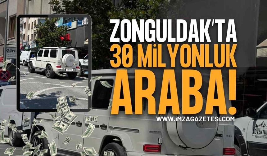 Zonguldak'ta 30 Milyon Liralık Araba Dikkat Çekti