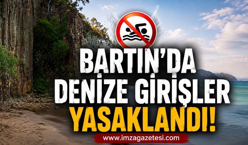 Bartın'da Denize Girişler Yasaklandı!