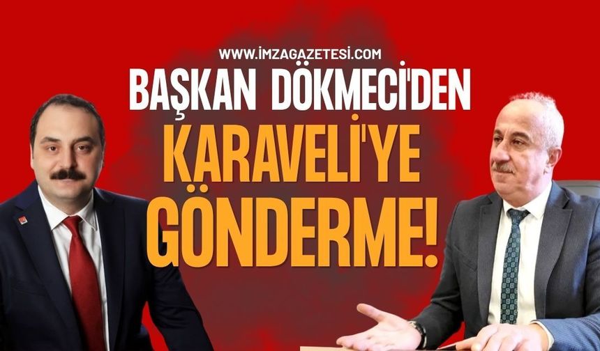Başkan Altuğ Dökmeci'den Asfalt Dökerken Necdet Karaveli'ye Gönderme!