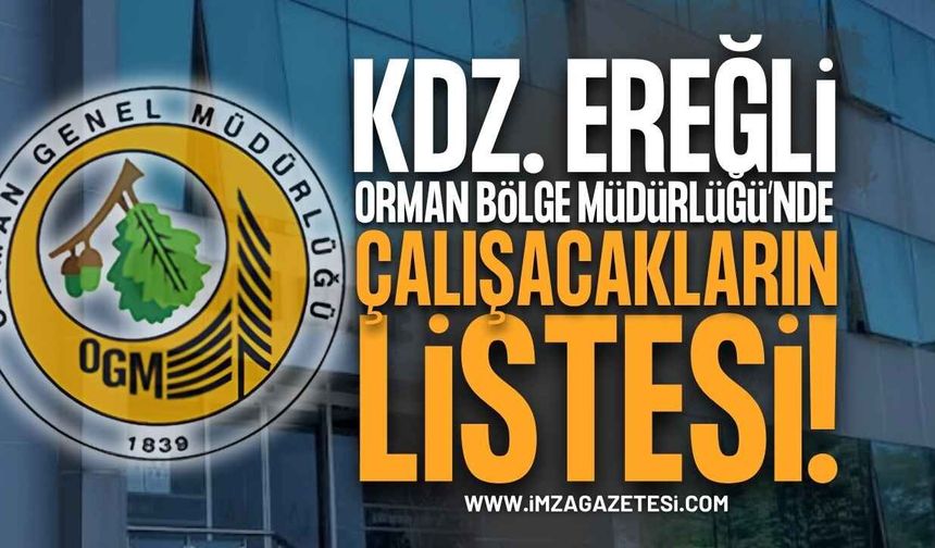 Kdz. Ereğli Orman İşletme Müdürlüğü İUP Kura Sonuçları Açıklandı! İşte Kazanan 16 Kişilik Liste