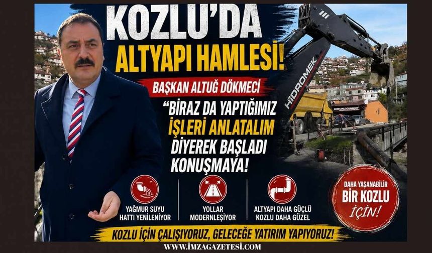 Kozlu’da Altyapı Hamlesi: Belediye Başkanı Altuğ Dökmeci Çalışmaları Yerinde Anlattı