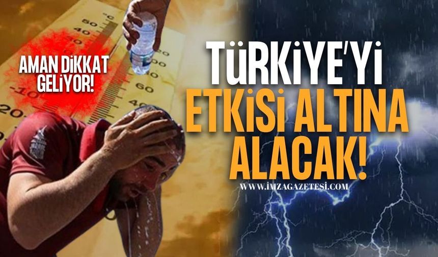 Türkiye İki Farklı Havanın Etkisinde Kalacak! Aman Dikkat Geliyor!