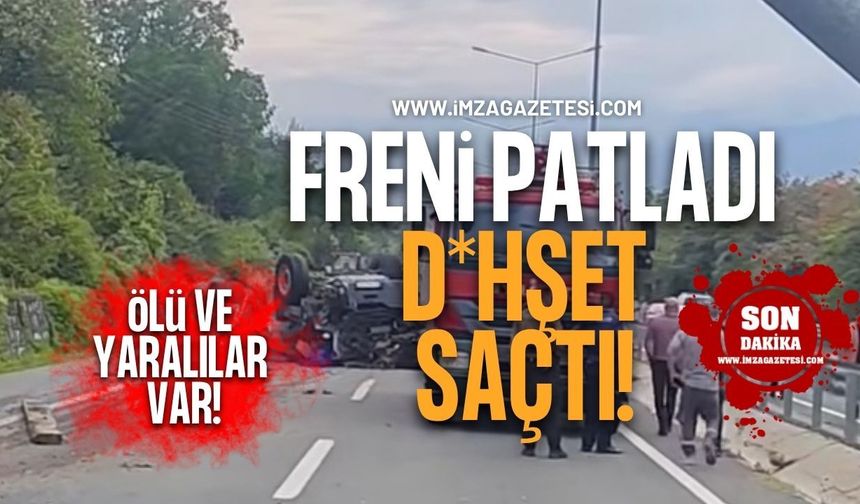 Freni Patlayan Tır D*hşet Saçtı! Ölü ve Yaralılar Var!