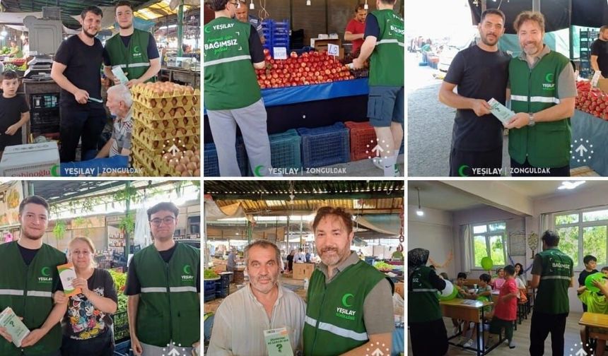 Yeşilay, Kozlu'da Vatandaşlarla Bir Araya Geldi