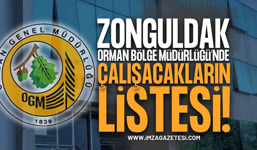Zonguldak Orman Bölge Müdürlüğü İUP Kura Sonuçları Açıklandı! İşte Kazanan İsim Listesi