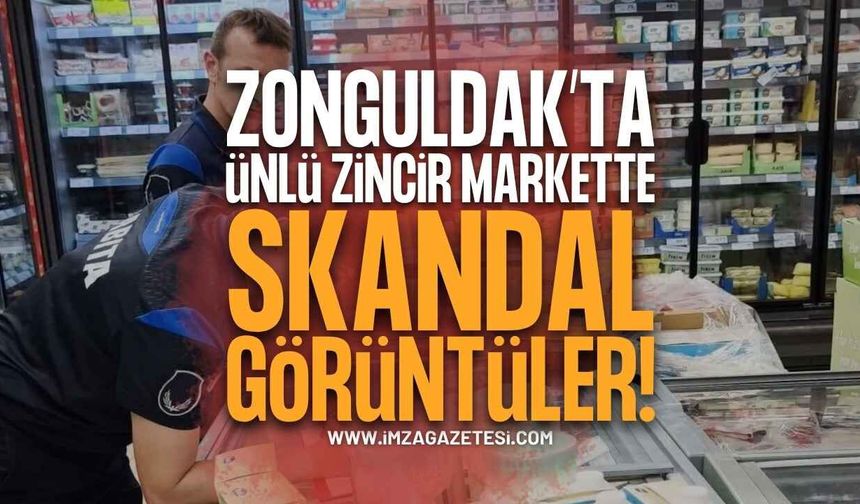 Zonguldak'ın İlçesinde Ünlü Zincir Markette Skandal Görüntü!
