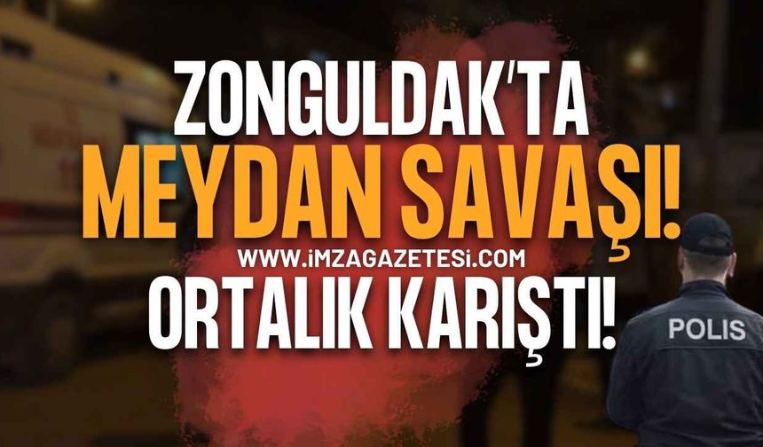 Zonguldak'ta Meydan Savaşı Çıktı: İki Grup Arasında Kavga!