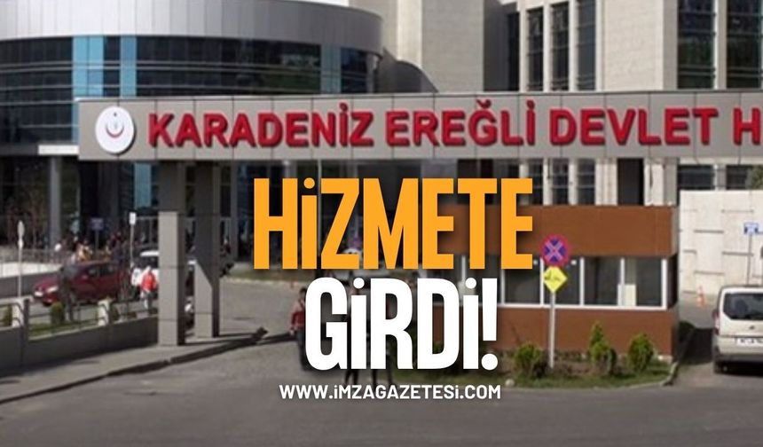 Kdz. Ereğli Devlet Hastanesi’nde Hizmete Girdi