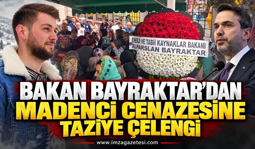 Enerji Bakanı Bayraktar’dan Madenci Ufuk Demir'in Cenazesine Taziye Çelengi