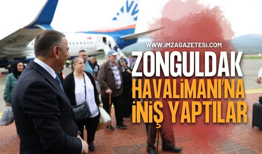 Zonguldak Havalimanı'na İniş Yaptılar
