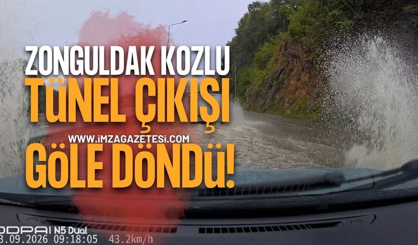 Zonguldak Kozlu Tünel Çıkışı Göle Döndü