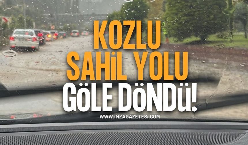 Kozlu Sahil Yolu Göle Döndü