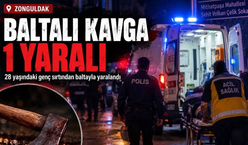 Zonguldak Mithatpaşa'da Baltalı Kavga: Ekipler Olay Yerinde