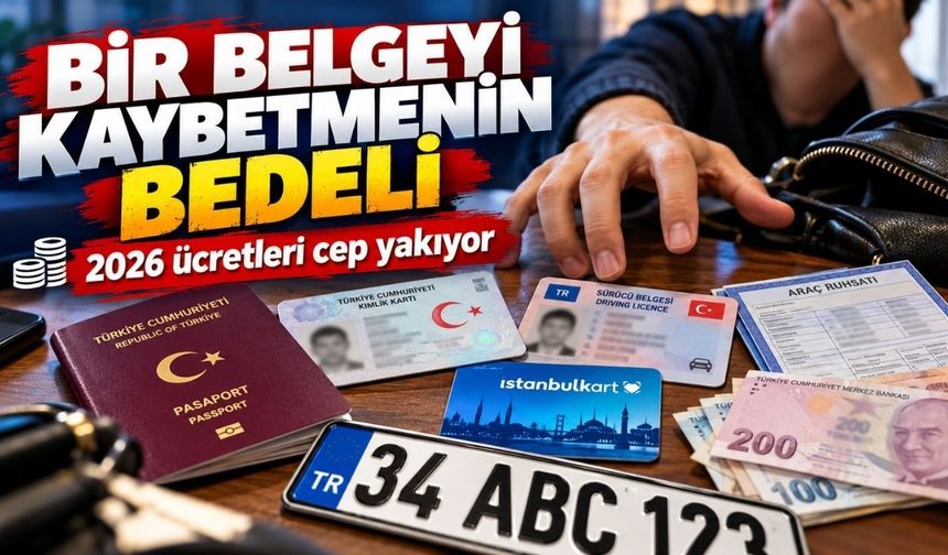 2026'da Bir Belgeyi Kaybetmenin Bedeli Dudak Uçuklatıyor! İşte Yeni Ücretler