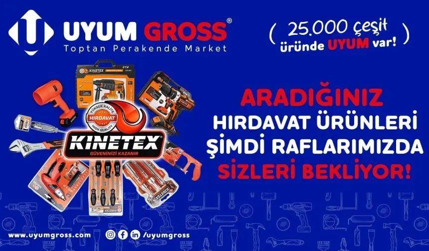 Aradığınız Hırdavat Ürünleri Uygun Fiyatlarıyla Çaycuma Uyum Gross'ta