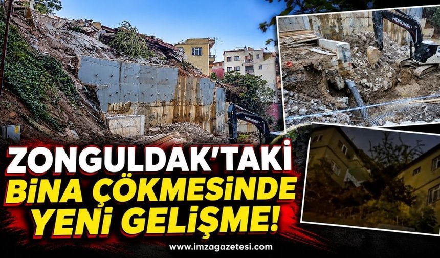 Zonguldak'taki Bina Çökmesinde Yeni Gelişme