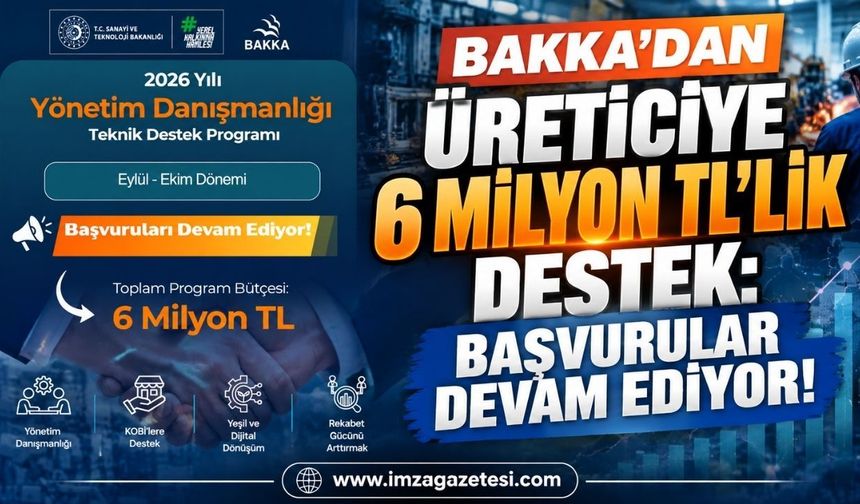 BAKKA'dan Üreticiye 6 Milyon TL'lik Destek: Başvurular Devam Ediyor