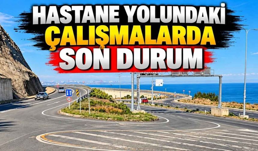 Kozlu’da Hastane Yolundaki Çalışmalar Sürüyor