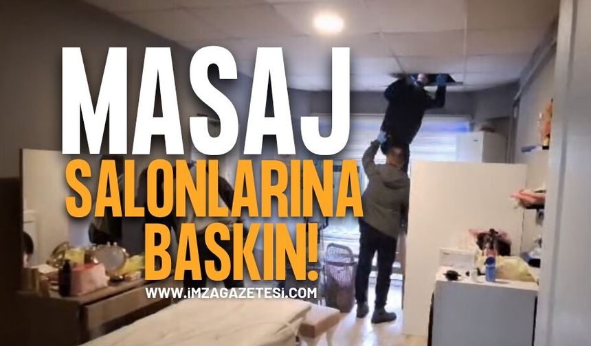 Batı Karadeniz'de Masaj salonlarına baskın: Gözaltılar Var